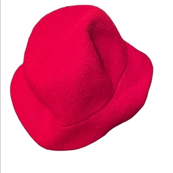 𝅺RED 100% wool bucket hat by JCrew, OS - Picture 1 of 4
